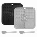 2 x Mats 2 x Scrapers Grey & Black X9055
