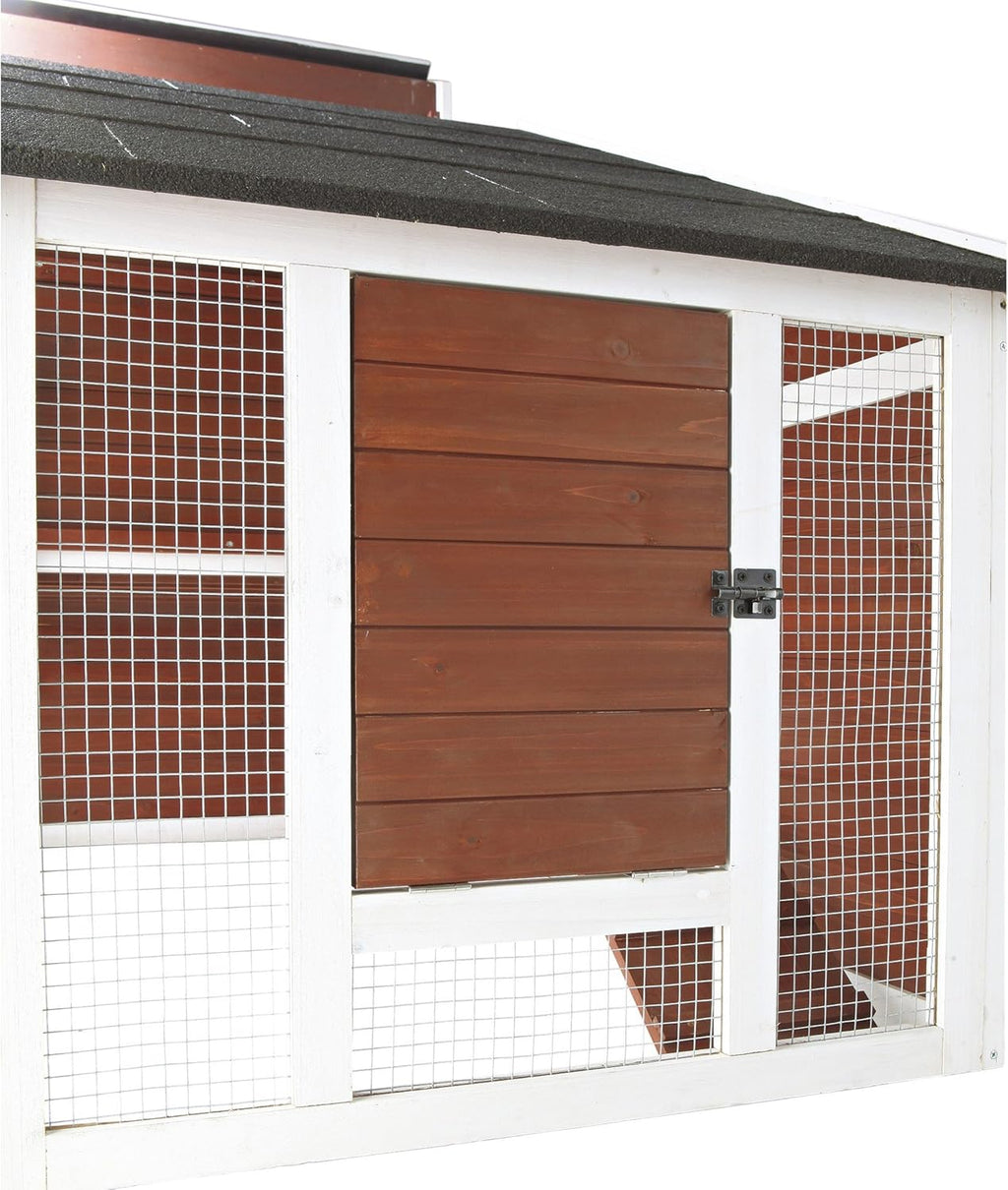 72-in Enclosed Outdoor Chicken Coop with Run and Nesting Box F519