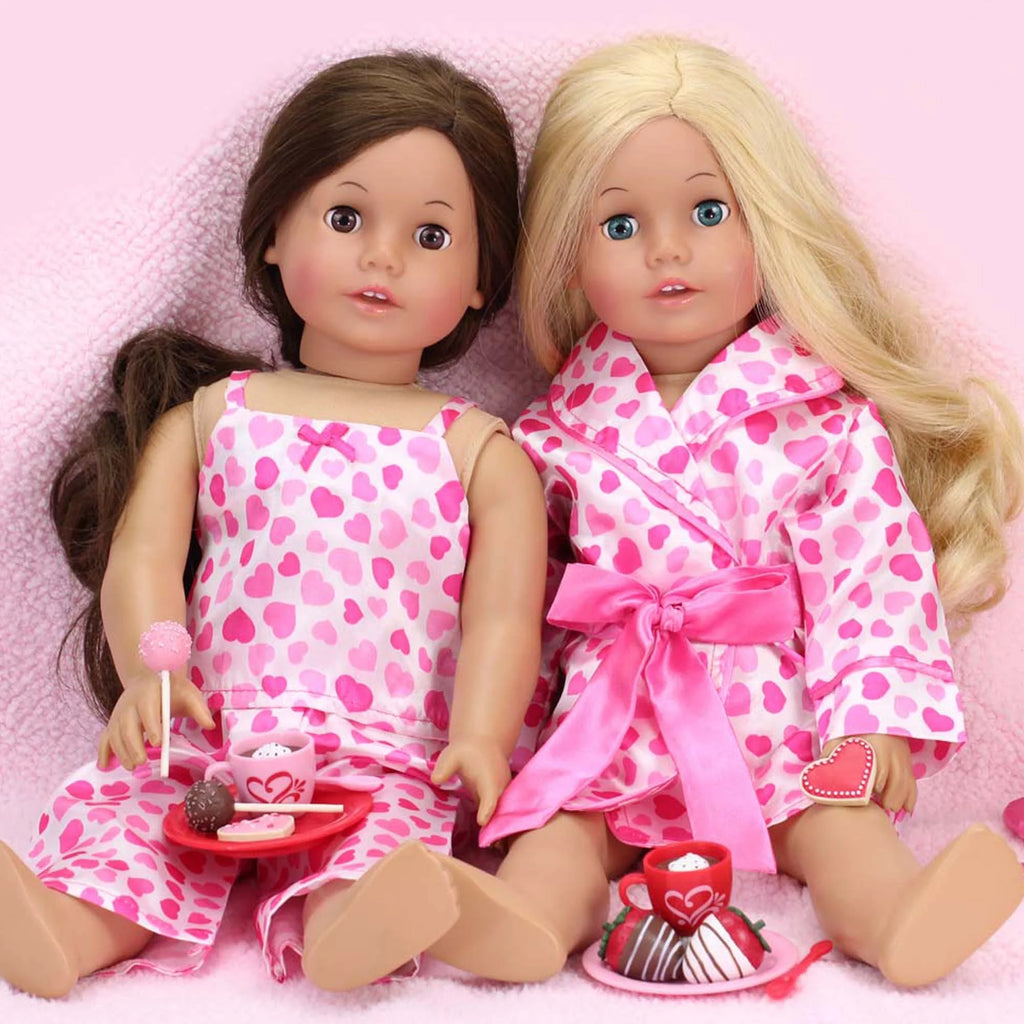Red/Pink Dessert Set for 18 Inch Dolls H843