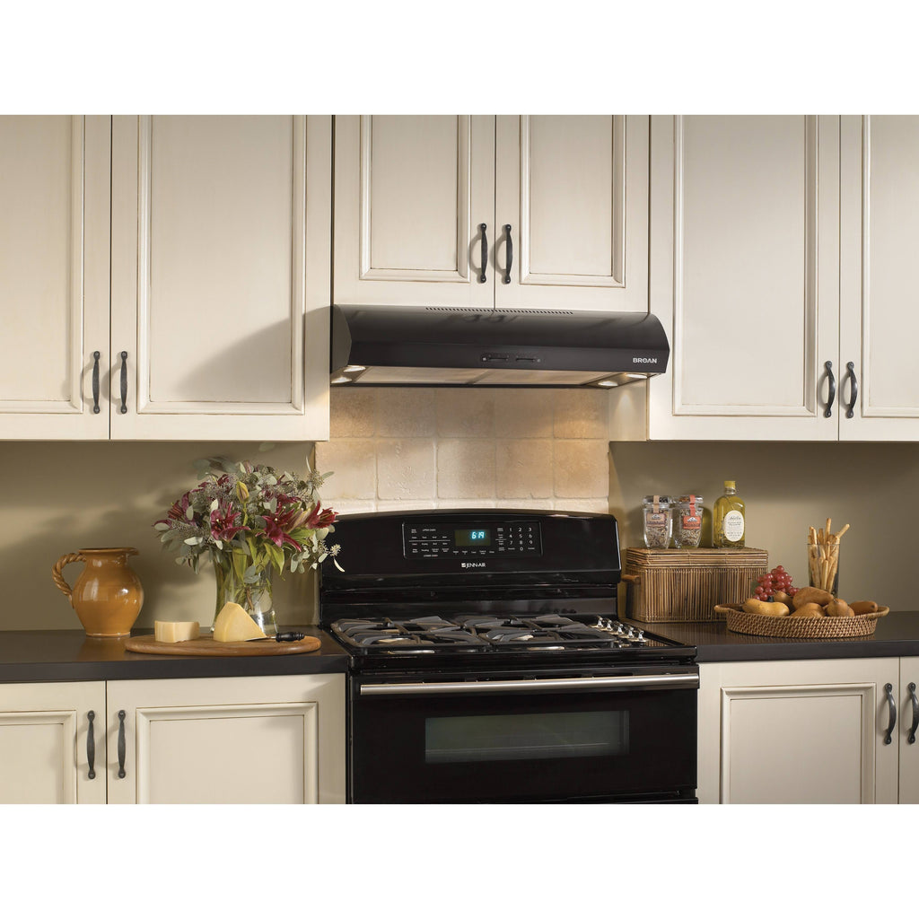 30 in. Black Under Cabinet Range Hood U6598