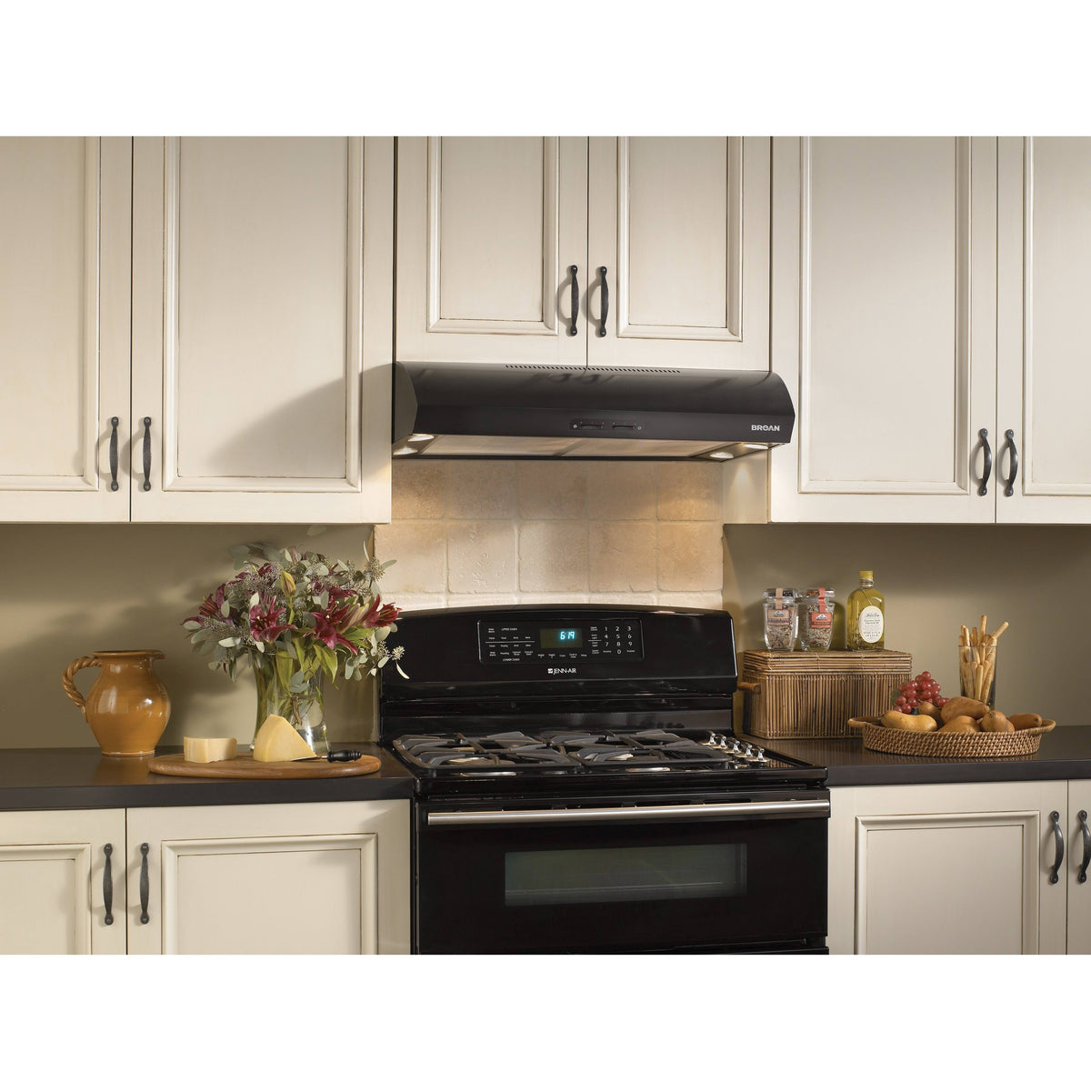 30 in. Black Under Cabinet Range Hood U6598