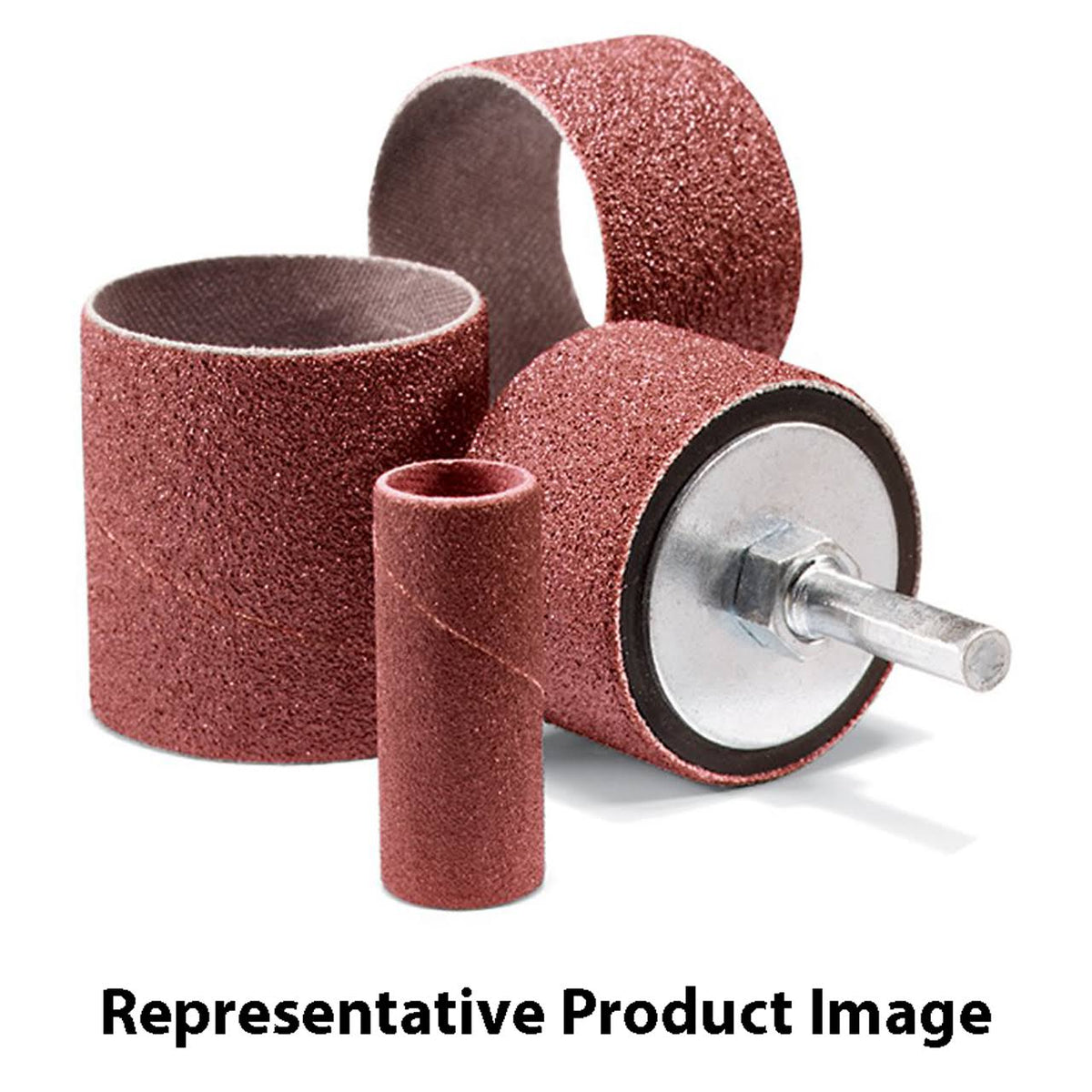 1-1/2x1-1/2 Aluminum Oxide Spiral Bands 80 Grit 100 Pack U66238