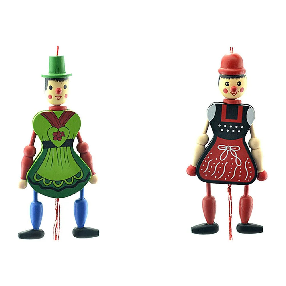Wood Marionette Puppet Doll with Strings F5969