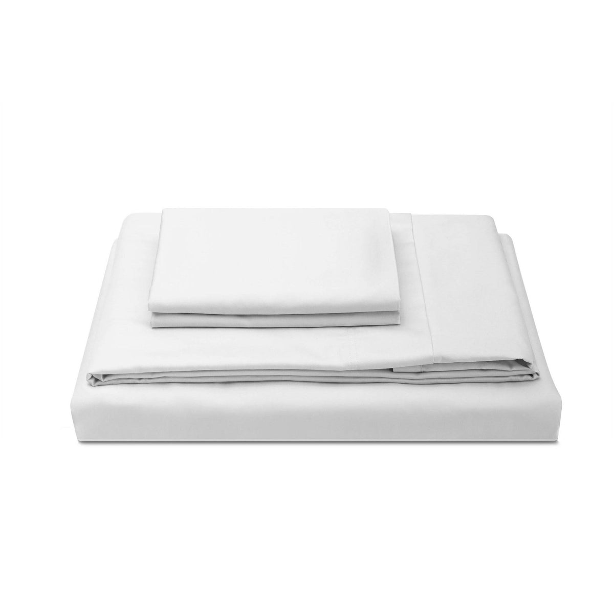 King 300 Thread Count Percale Solid Sheet Set White T1692