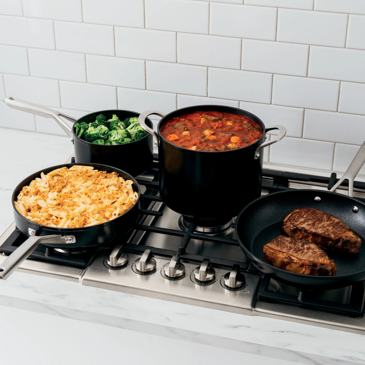 10-Piece NeverStick Cookware Set, Black R1653