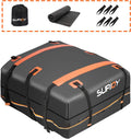 20 Cubic Feet Waterproof Soft Shell Rooftop Cargo Carrier with Reflective Strip and Anti-Slip Mat T79624