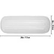 4 Pack Large 10x28 White Ribbed Boat Fenders with Center Hole Z312