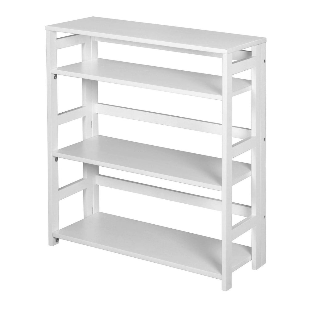White Folding Bookcase B486