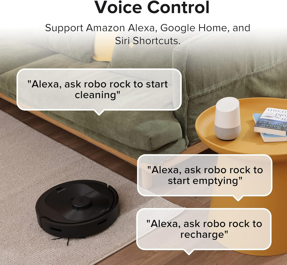 Robot Vacuum with Self-Empty Dock, 2700Pa Max Suction, 180mins Max Run-Time S624