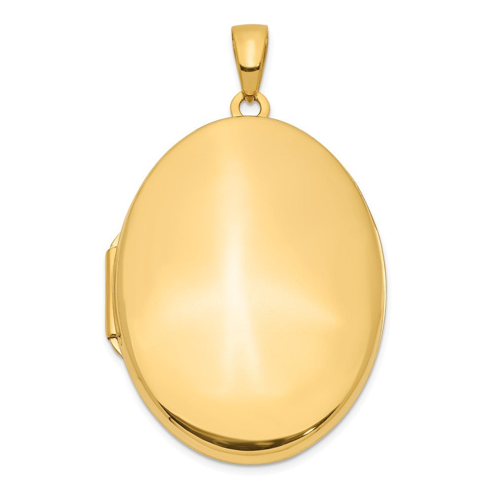 14k Gold Oval Locket Pendant Necklace Y39781