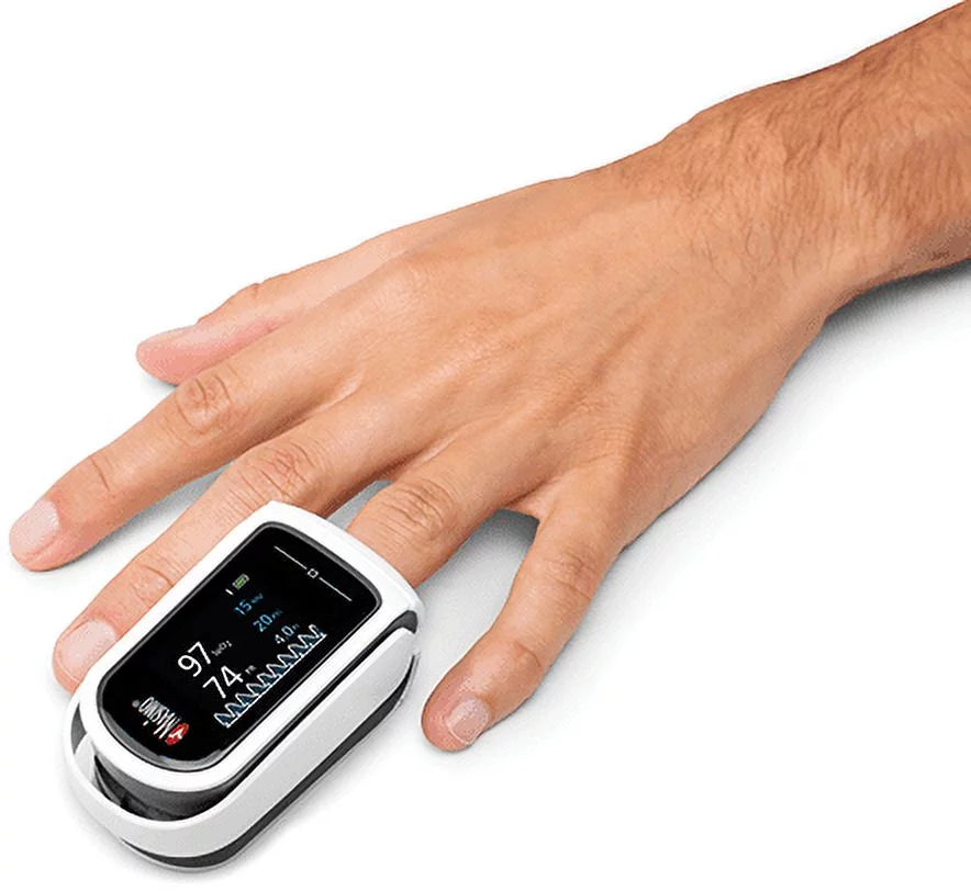 Pulse Oximeter Blood Oxygen Saturation Monitor with Pulse Rate Measurements and Pulse Bar Graph LED Display Q400831
