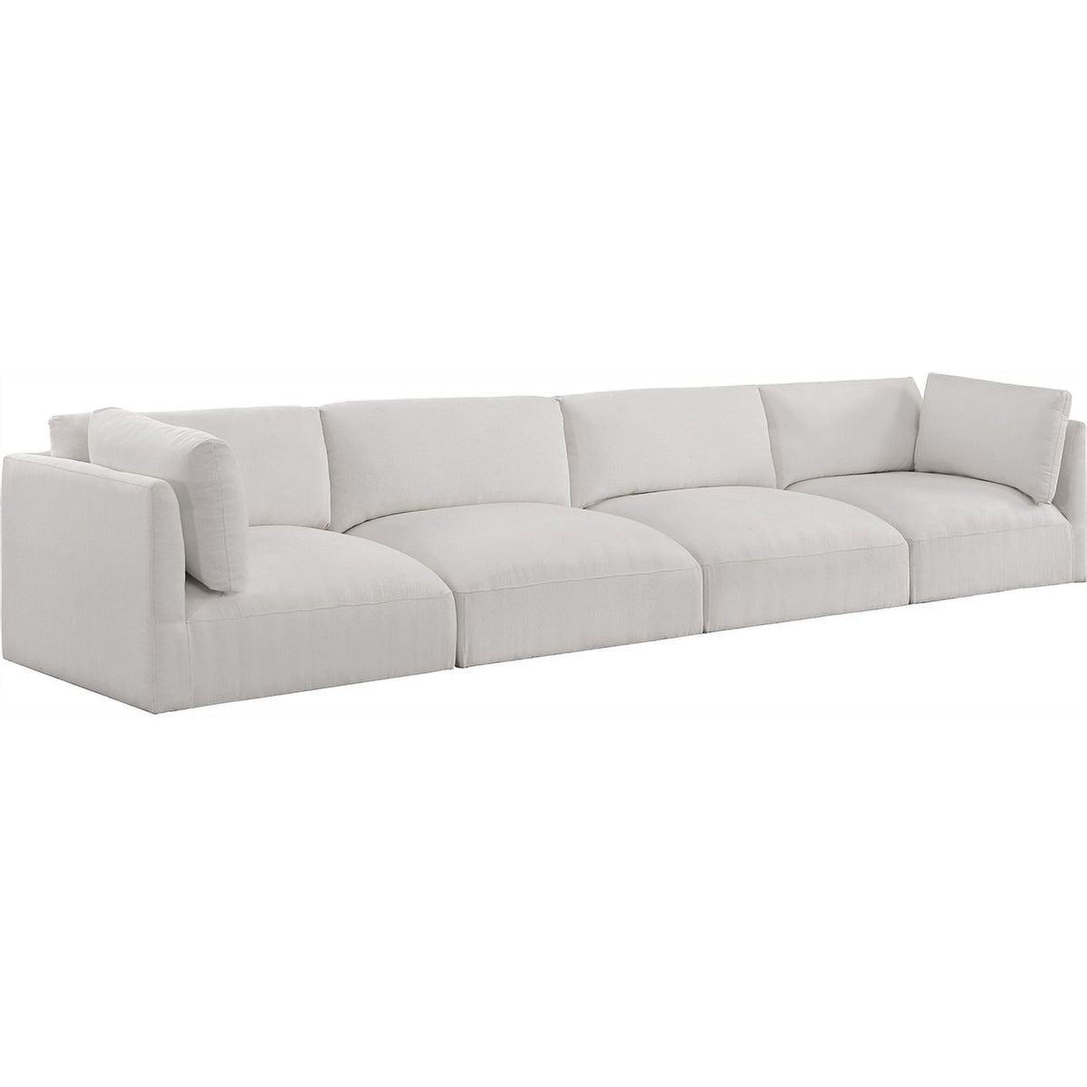 Cream Fabric Modular Sofa Q945971