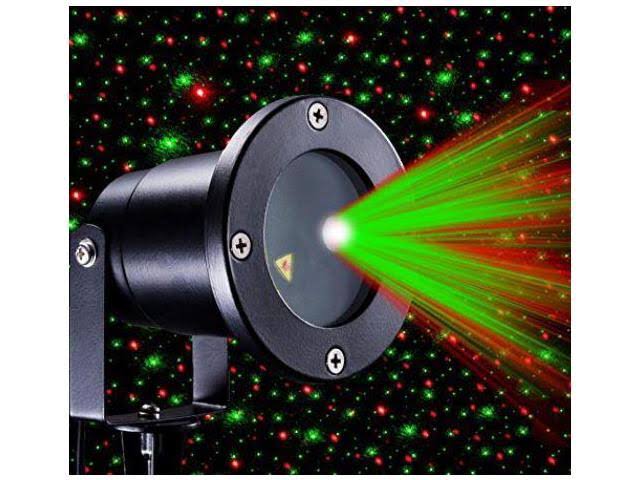 Green and Red Star Show Laser Projector with IR Remote R1680