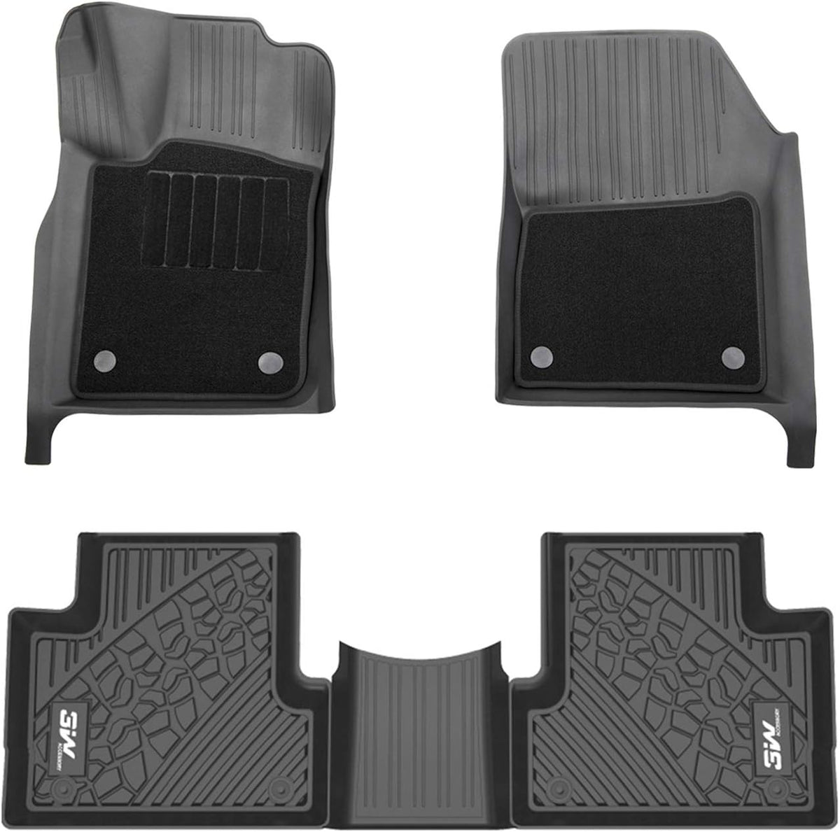 Black TPE Floor Liner Full Set Car Mats Z8504