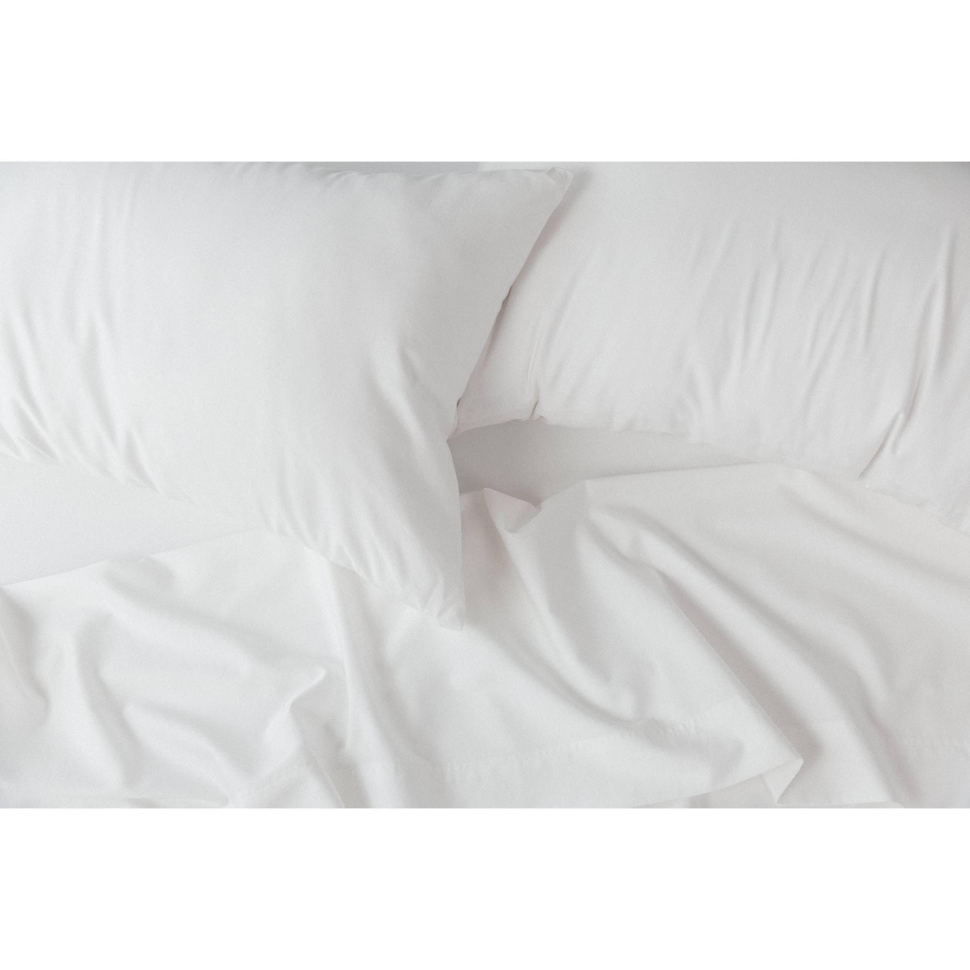 King 300 Thread Count Percale Solid Sheet Set White T1692