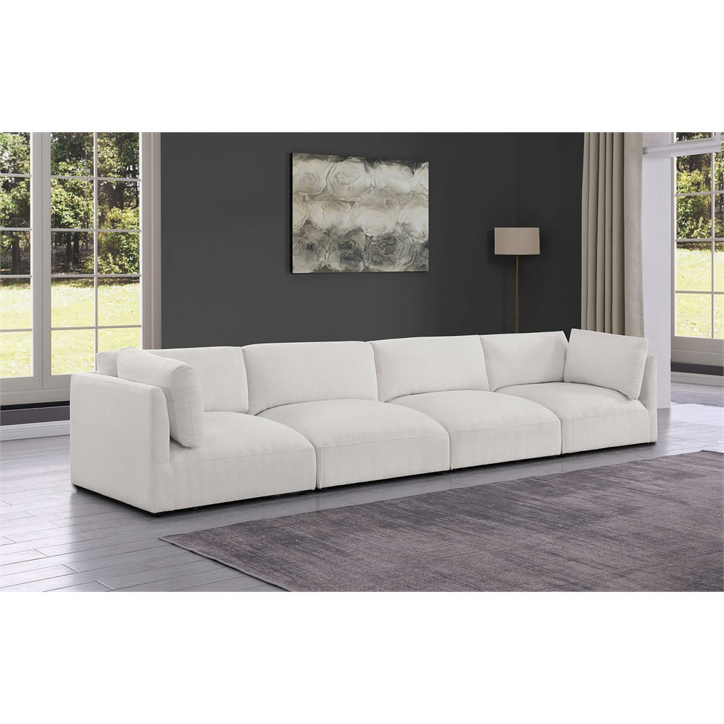 Cream Fabric Modular Sofa Q945971