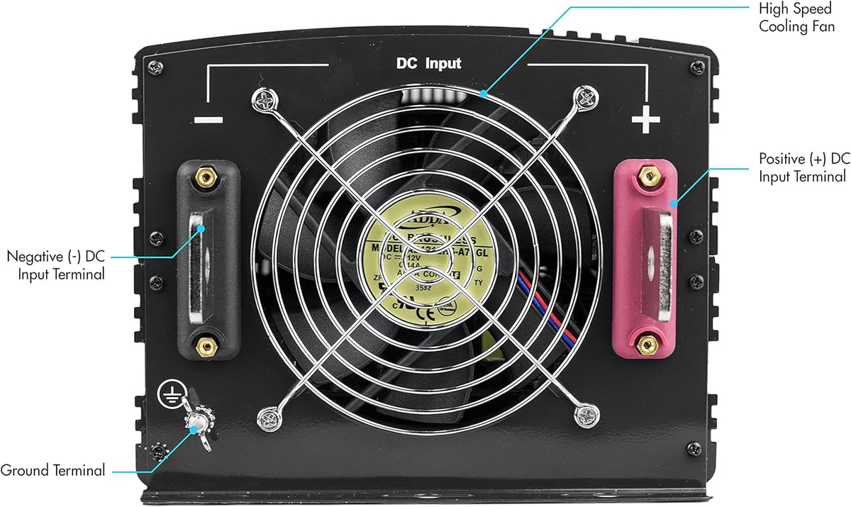 48V 10000 Watt Power Inverter Black R899241