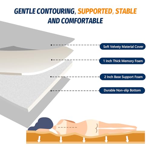 Memory Foam Camping Mattress Pad with Travel Bag H162262