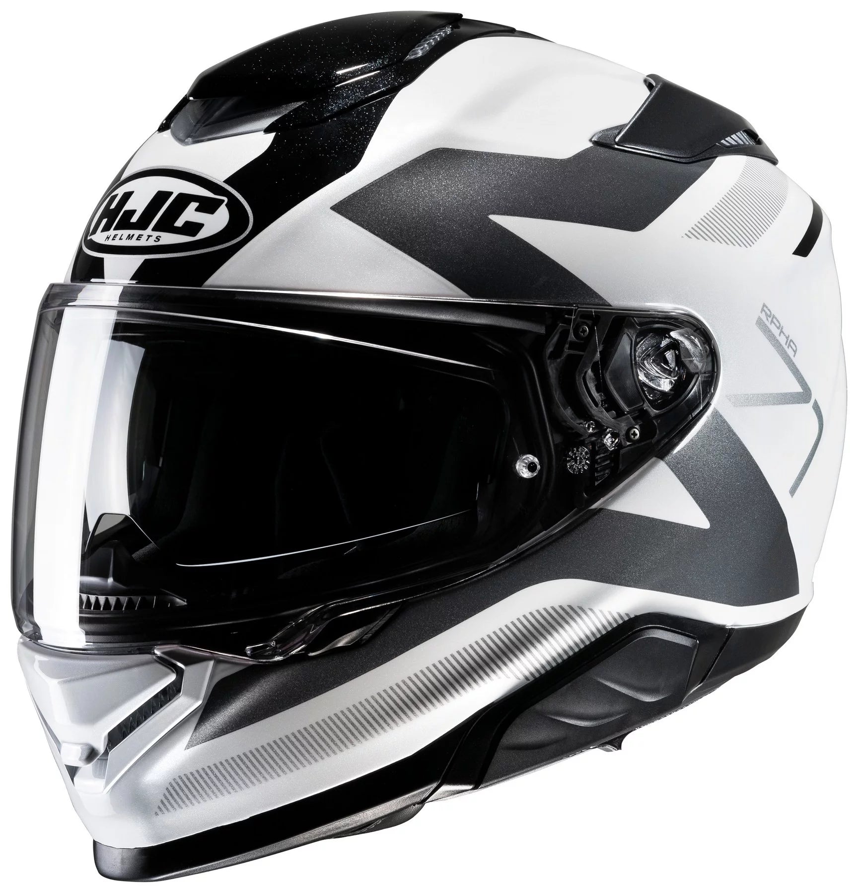 Gray/White Motorcycle Helmet U625018
