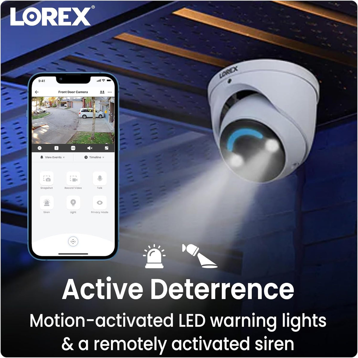 4K Wired Security Camera with Color Night Vision L866735