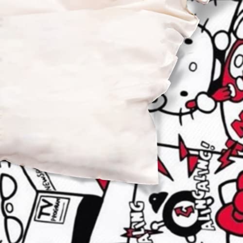 Kawaii Cat Printed Full Comforter Cover Set with 2 Pillowcase Z626290