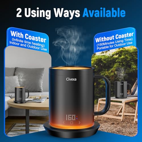 14 Oz Rechargeable Self Heating Coffee Mug L332444
