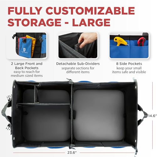 Extra Large Expandable Foldable Truck Bed Organizer P789