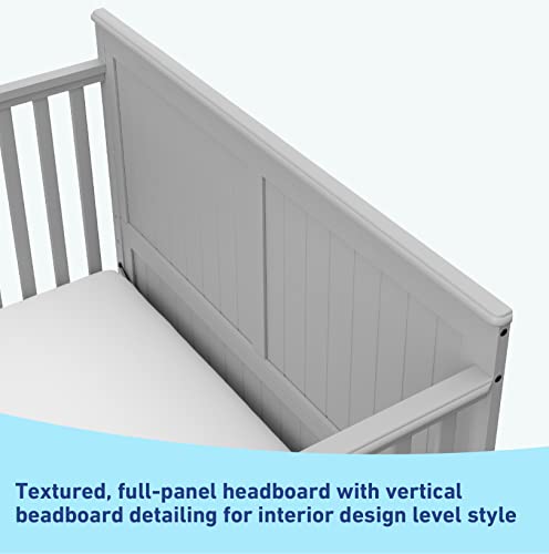 5-in-1 Convertible Crib with Drawer (White) H217409