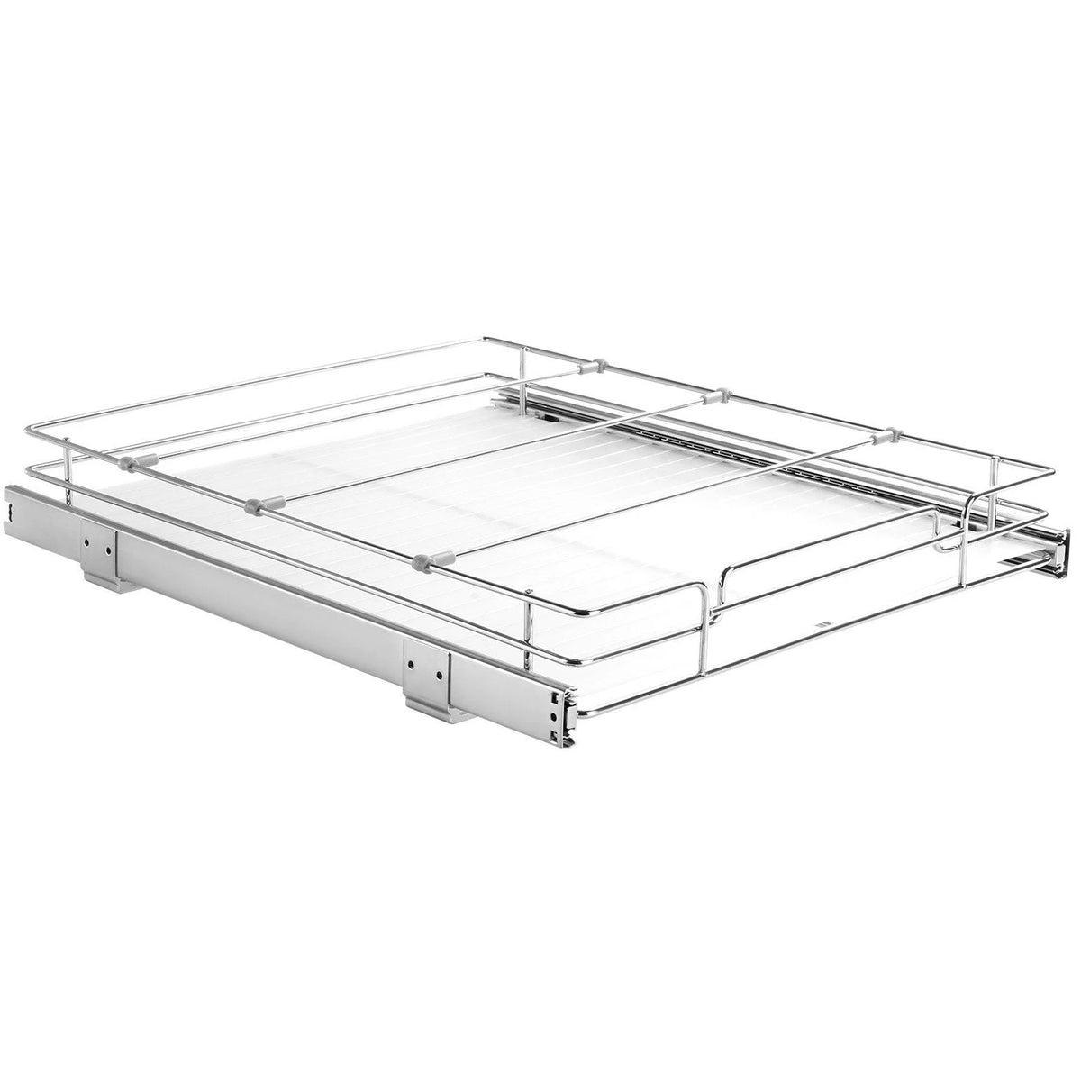 Chrome Steel Pull Out Cabinet Organizer with Sliding Shelves T571639