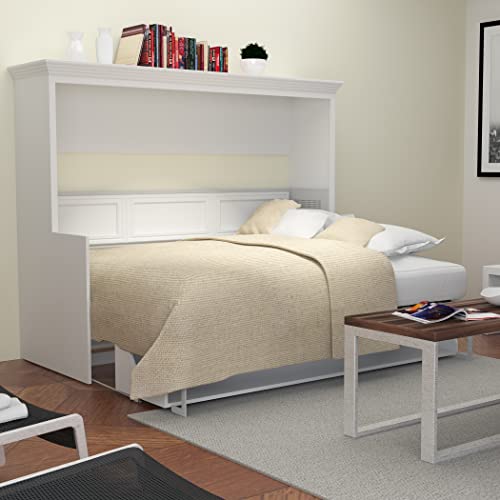 Full Murphy Bed with Desk Engineered and Solid Wood F41246