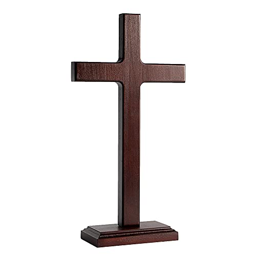 12.5 Inch Wooden Wall Cross D843561