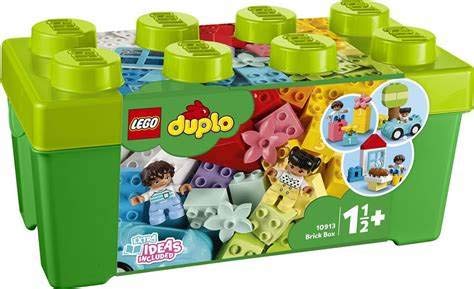 LEGO DUPLO Classic Brick Box Building Set with Storage Organizer, Toy Car, Number Bricks W14196