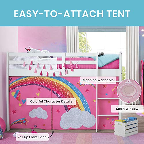 Loft Bed Tent Curtain Set for Low Twin J658