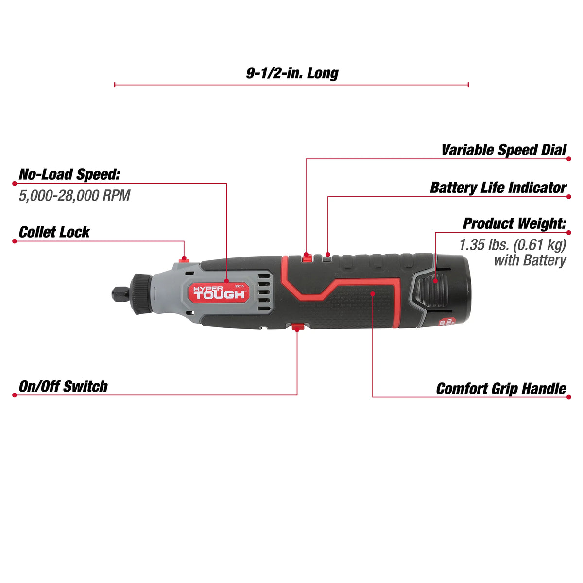 12V Max Lithium-Ion Cordless Variable Speed Rotary Tool with 40 Accessories N924