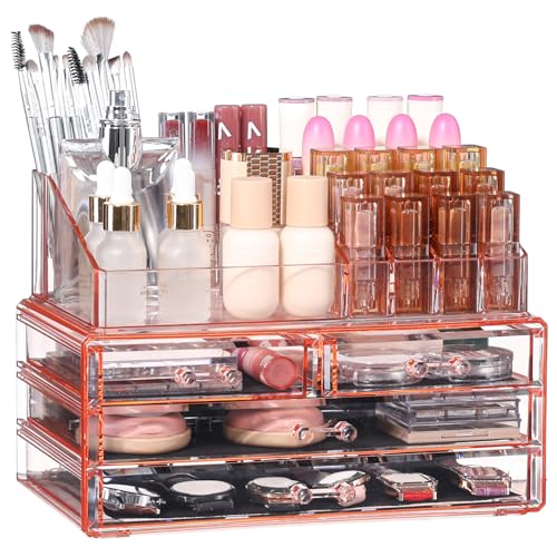Clear Acrylic 10 Drawer Makeup Storage Organizer X7566
