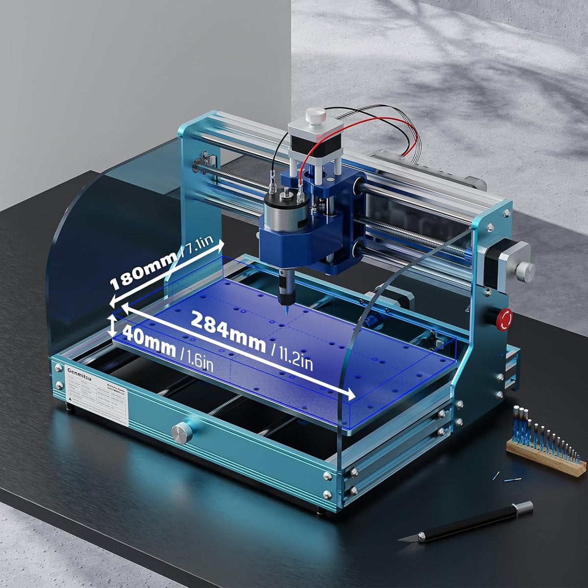 CNC Milling Machine with Aluminum Z Axis Assembly E165573