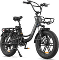 Electric Bike with 20 * 4.0" Fat Tire, 48V13Ah Battery, 7-Speed Gear, Front Suspension (Black) B244729