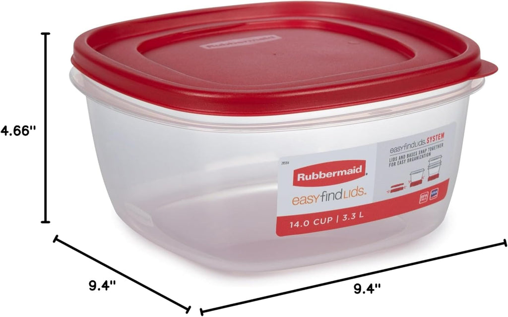 Red 14 Cup Food Storage Container 2 Pack I49293