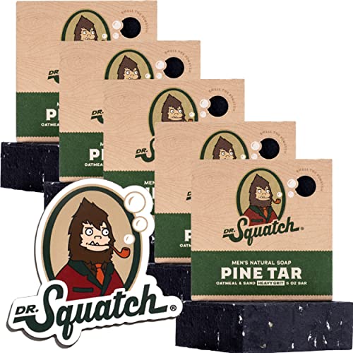 5 Pack Pine Tar Bar Soap with Heavy Grit X832