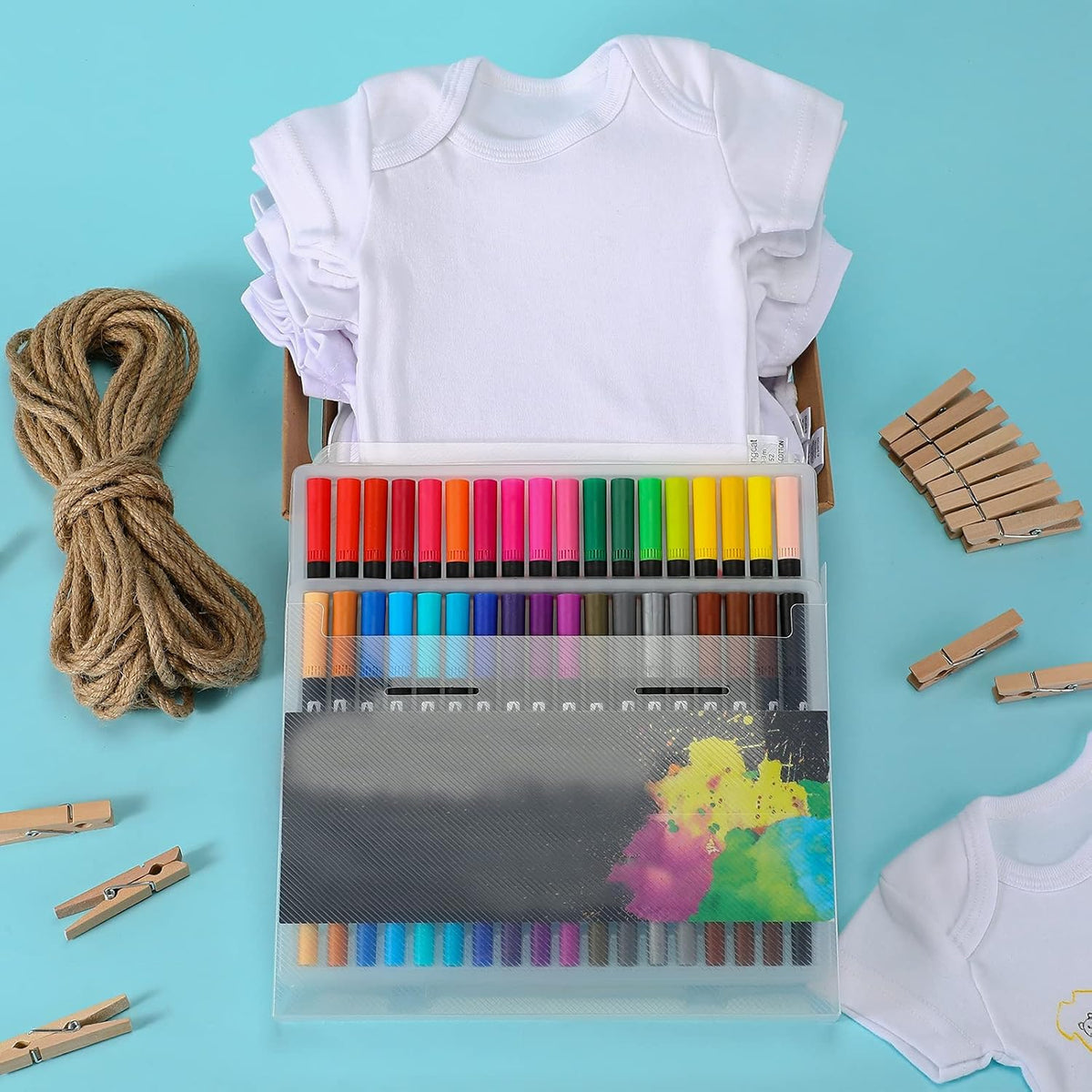 24 Pcs Unisex Baby Bodysuit Cotton Short Sleeve Bodysuits O220