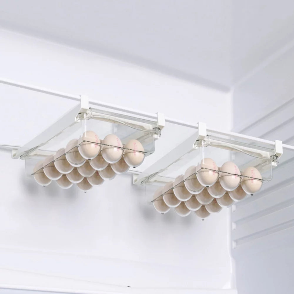 Transparent Refrigerator Egg Tray with Handle Q81709