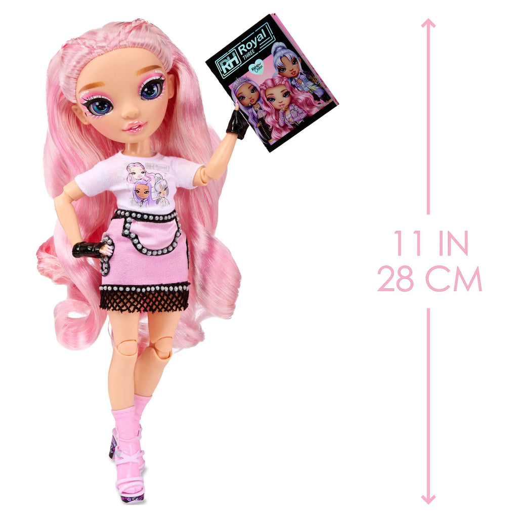 Pink Lavender Fashion Doll with 2 Designer Outfits and Microphone Headset K3300