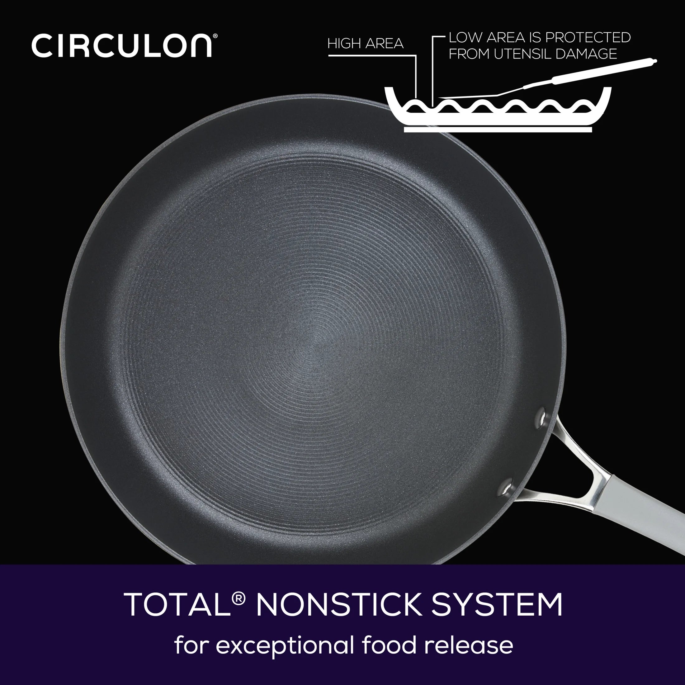 12 inch Hard-Anodized Nonstick Deep Frying Pan with Lid, Gray L882