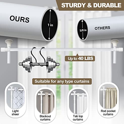 Black Adjustable Floor to Ceiling Tension Rod Room Divider S9544