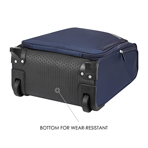 Carry On Underseat Luggage with Wheels & USB Port, Wheeled Spinner Bag, Lightweight Suitcase X50196