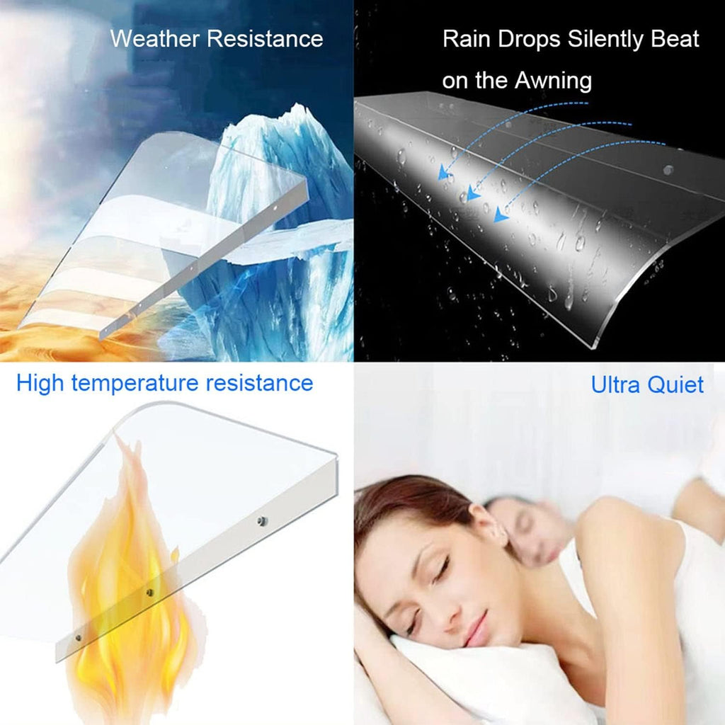 Clear Polycarbonate Awning Sheet (15.7X39in) W5165