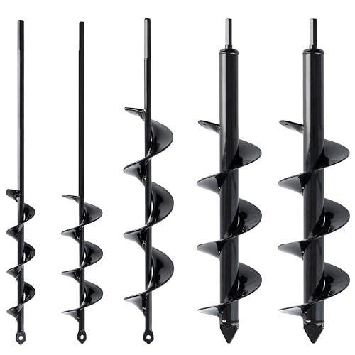 Set of 5 Auger Drill Bit for Planting W652659