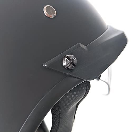 Retro Half Face Motorcycle Helmet with Visor O92151