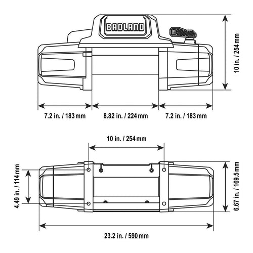 12,000 lb. Winch with Steel Rope and Wireless Remote E522963