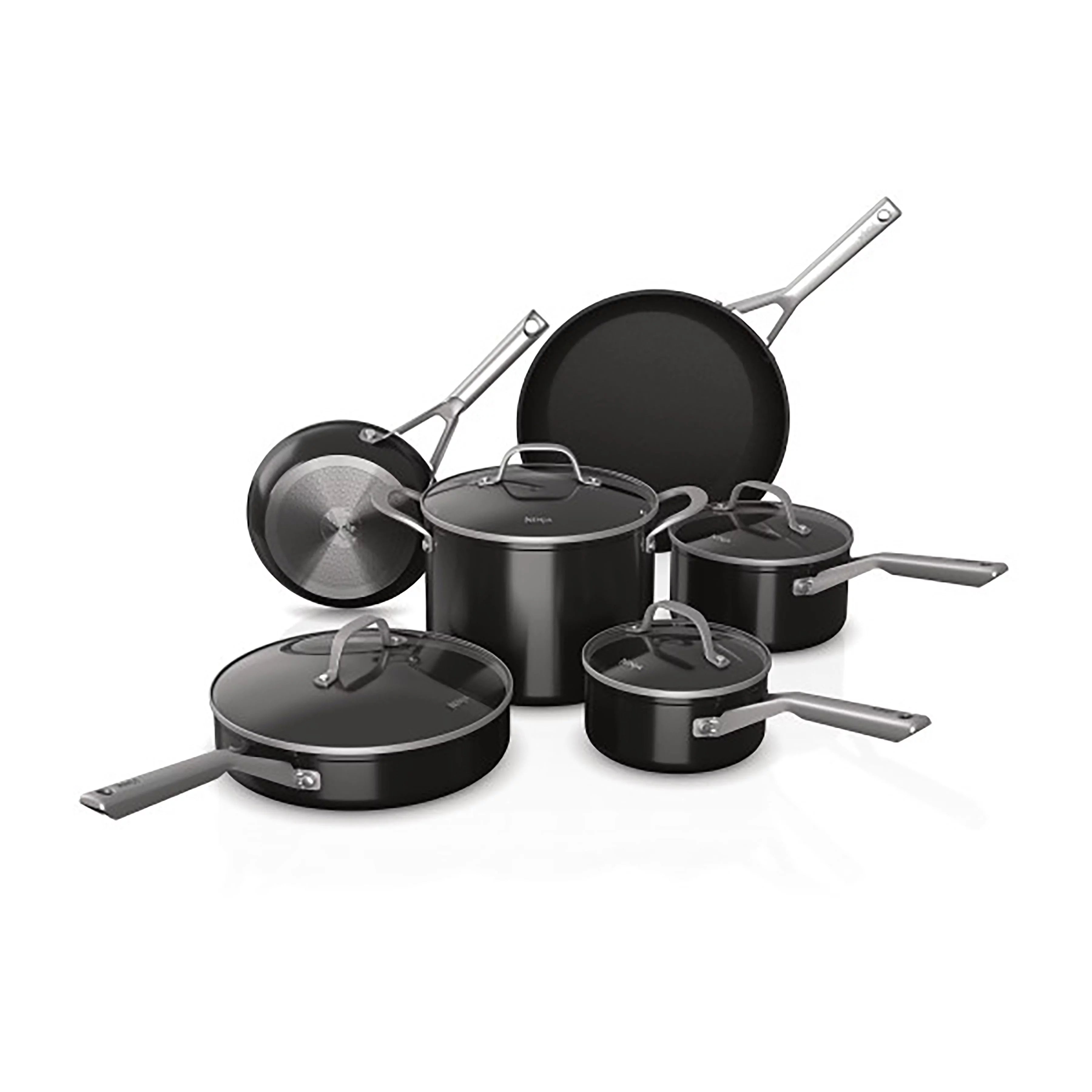 10-Piece NeverStick Cookware Set, Black R1653